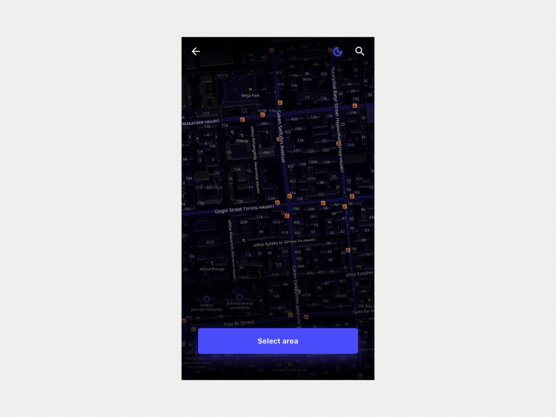 Real estate app concept