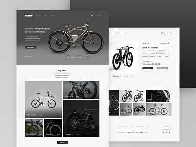 E-Bikeshop bike concept figma shop ui