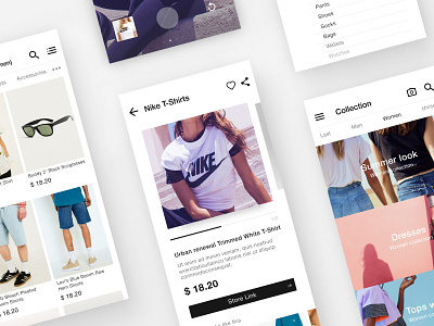 Frame 2.2 app clothing concept mobile