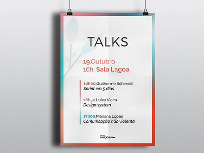 Talks - Poster design logo mockup