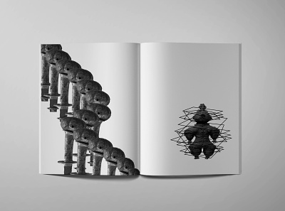 Architectural Narrative - Ancient design editorial mockup photo montage