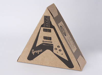 Grogue - Electric guitar design illustration mockup packaging photography