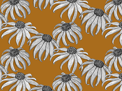 Charcoal + Pumpkin Pattern