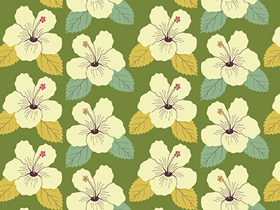 Tropical Hibiscus floral flowers hibiscus illustration pattern pattern design surface pattern tropical