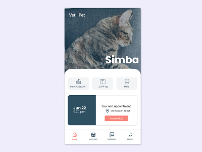 Vet Appointments App app beginner design figma figmadesign ui ux