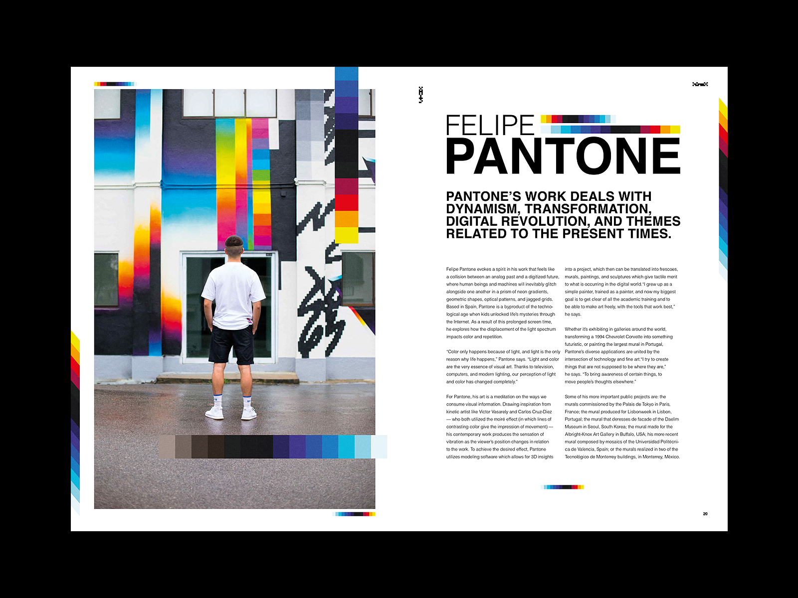 Felipe Pantone - Editorial Spread by Lewis Webster on Dribbble