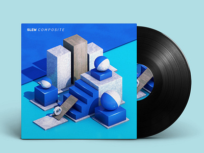 Indigo - Vinyl Mock Up 3d art brand design graphic design illustration illustrator music render