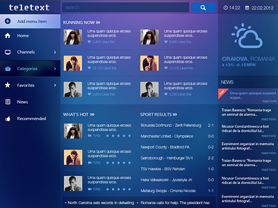 Teletext App app tablet teletext