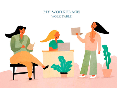 My workplace illustration