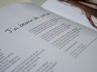 Album design - Lisa Angell album booklet cd handscript lyrics print