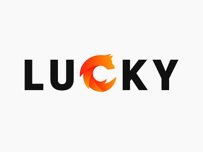 Lucky (FOR SALE) clean creative design esports esports logo fire fox foxy gaming gaming logo logo logos twitch wolf wolverine wolves