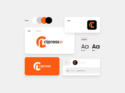 CLpress brand branding clean design france graphic design icarus illustration journalism journalist logo logos news press