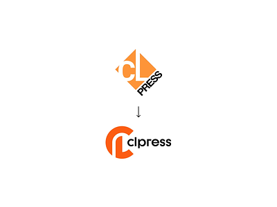 CLpress brand branding clean design france graphic design illustration journalism journalist logo logos news newspaper