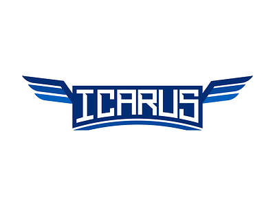 Icarus typography. apex brand branding clean design esport esports esports logo esportslogo faze fortnite gaming gaming logo graphic design logo logos optic streamer twitch white