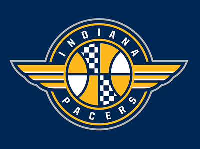 NBA | Indiana Pacers Primary Logo Redesign indiana pacers indiana pacers rebrand indiana pacers redesign nba