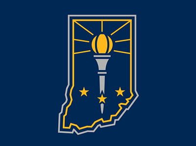 NBA | Indiana Pacers Alternate Logo indiana pacers indiana pacers redesign nba