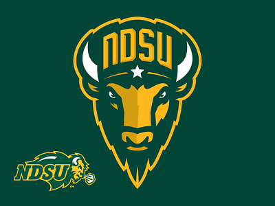 NCAA | North Dakota State University Bison Logo Redesign