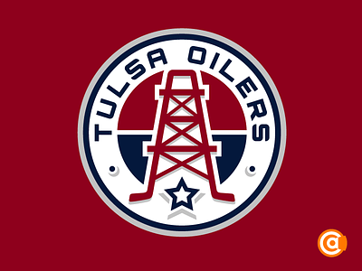 ECHL | Tulsa Oilers Primary Logo Rebrand oilers rebrand redesign tulsa