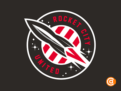 NPSL | Rocket City United Primary Logo Rebrand city rebrand redesign rocket united