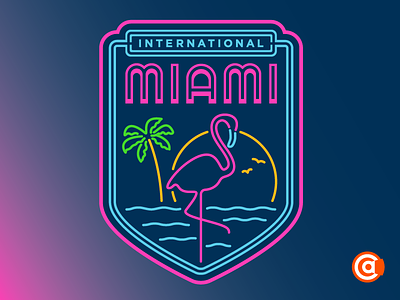 MLS Expansion Team | International Miami Team Crest mls expansion team miami mls miami football club mls miami franchise mls miami soccer club
