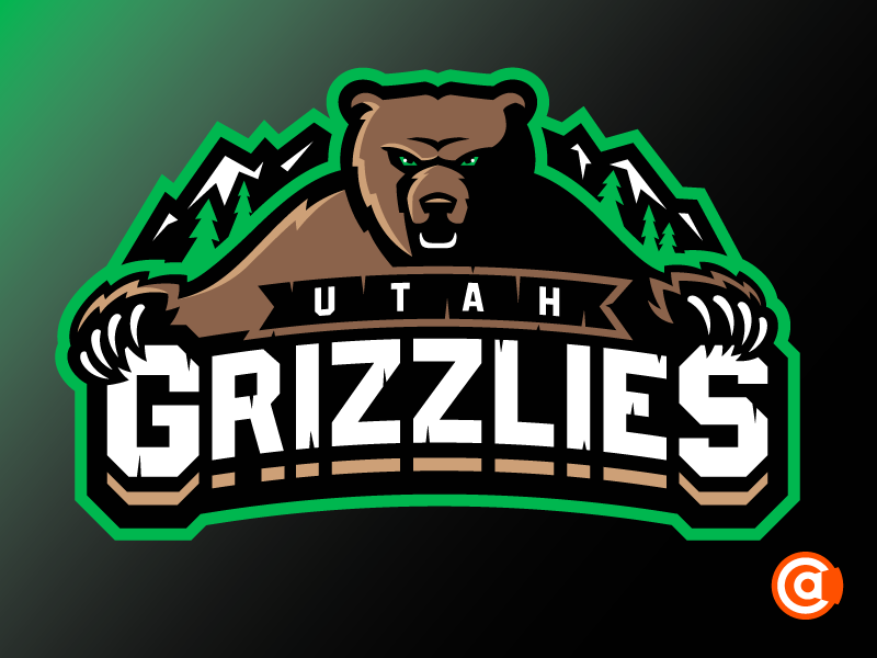 ECHL | Utah Grizzlies Primary Logo Rebrand by Alex Clemens on Dribbble