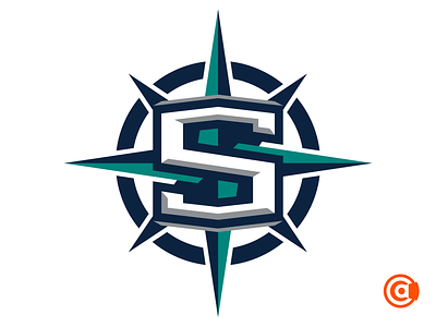 MLB | Seattle Mariners Primary Logo mlb seattle mariners rebrand seattle mariners redesign