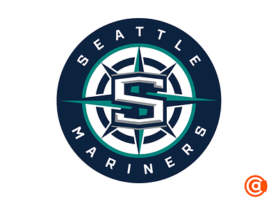 MLB | Seattle Mariners Secondary Logo mlb seattle mariners rebrand seattle mariners redesign