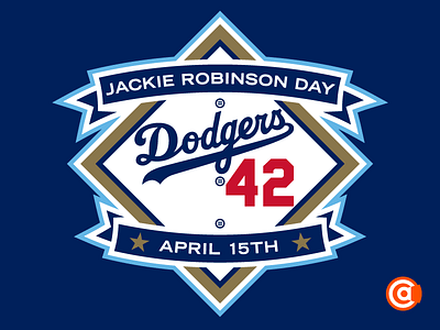 MLB | Jackie Robinson Day Logo jackie robinson day jackie robinson day logo mlb