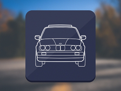Daily UI #005: App Icon app auto bmw car daily e30 icon illustration ui