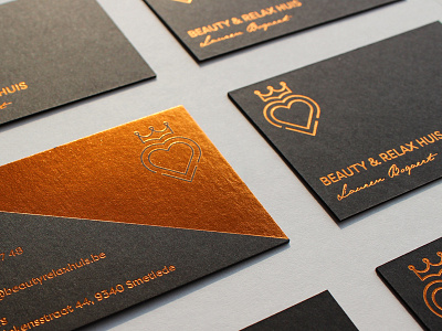 Copper foiled cards branding business cards copper embossed foil letterpress logo print stationary