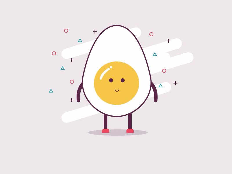 Happy Egg character egg illustration smile yolk