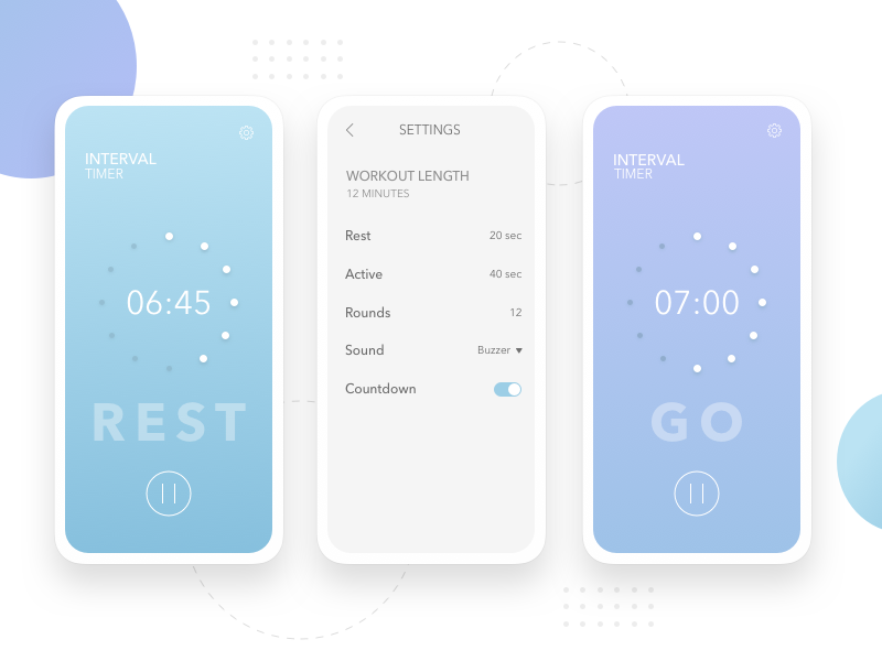 Workout Timer by Siobhan O'Brien on Dribbble