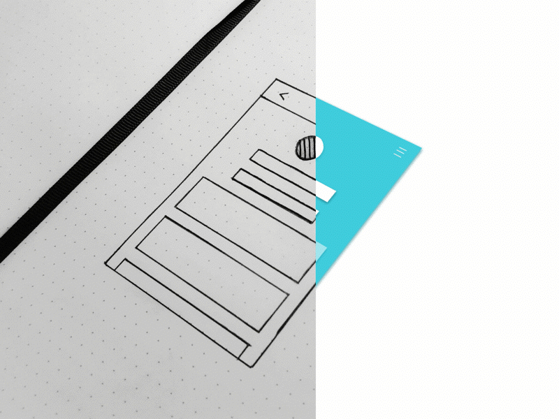 Sketch To Wireframe Animation sketching principle ui mock up blog medium wireframe animated sketch