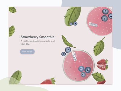 Strawberry Smoothie blueberry landing page smoothie spinach strawberry