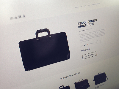 Minimal shop bags ecommerce fashion minimal minimalistic montserrat online shop slovenia ui ux web