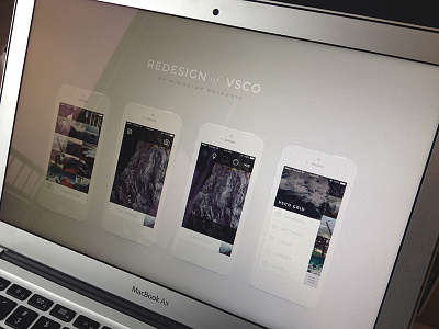 VSCO camera flat ios mobile photography ui ux vsco