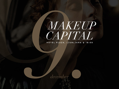 Makeup Event capital event makeup marketing online print typography