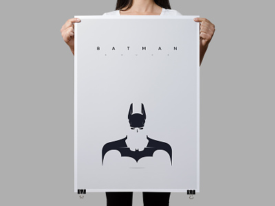 Batman batman dc design minimalistic poster print superhero typography