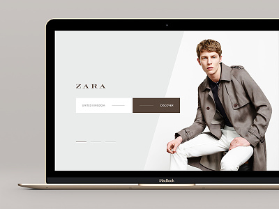 ZARA #3 desktop ecommerce flat ljubljana minimalistic slovenia store ui ux website zara