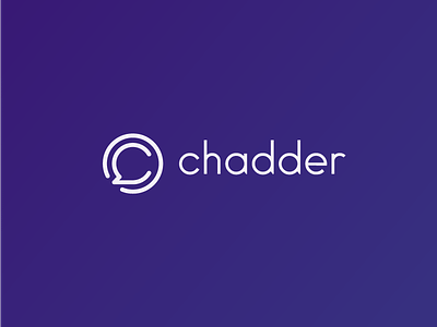 Chadder Logo app branding identity logo messaging