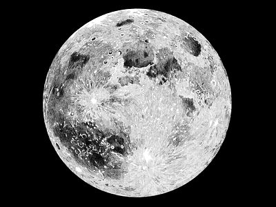 Moon black drawing illustration luna moon round space