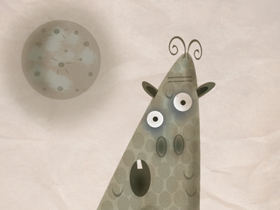 The Lonely 1 humorous illustration monster