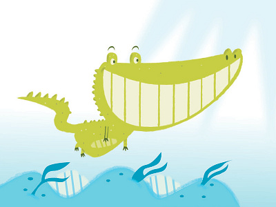 Croc animals illustration illustrator photoshop