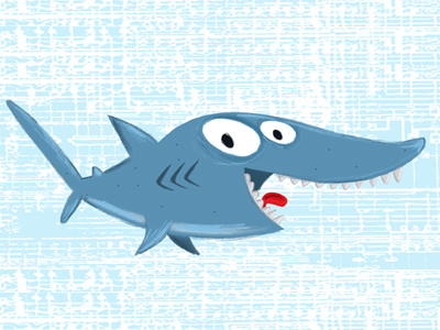 Shark1 childrensbook illustration illustrator photoshop shark