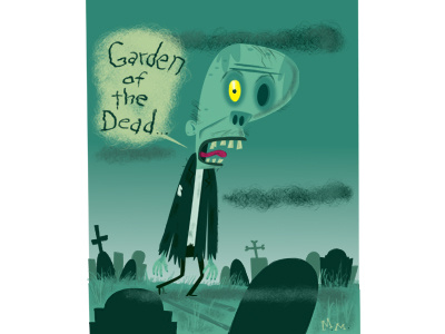 Garden Of The Dead childrensbooks horror illustration illustrator monster photoshop zombie zombies