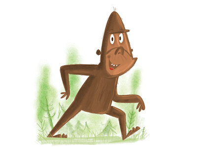 Bigfoot bigfoot childrensbook illustration illustrator photoshop