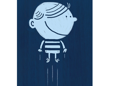 Kid in blue blue childrensbook childrensillustration illustration photoshop