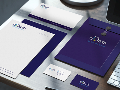 Elegant stationary brand busines card design illustrator letterhead logo photoshop stationary