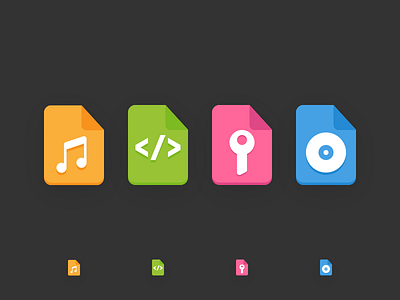 File Extensions Icons (Part 2) by Denis Korytchenko on Dribbble