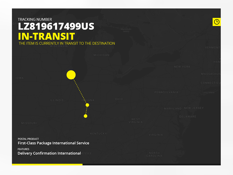 Package Tracking (WIP) dark dashboard package post status tracking ui